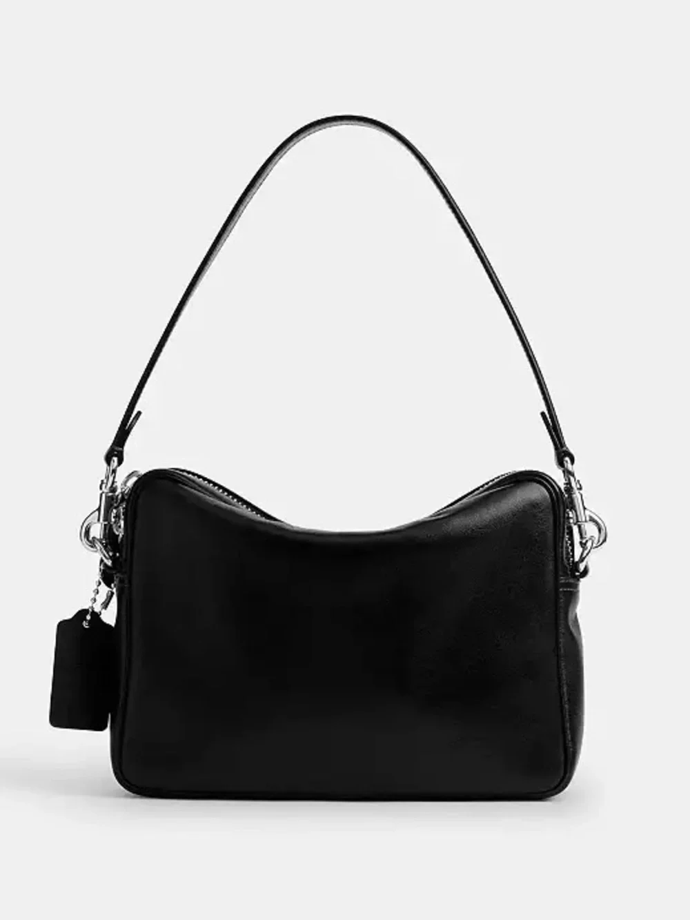 Coach Dakota Crossbody Bag with 2 Straps Silver/Black Smooth Leather CDS83 NWT